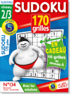 Sudoku 170 Grilles niveau 2/3 Numéro 134