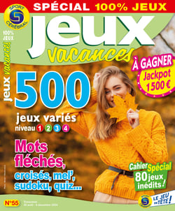 Jeux Vacances Spécial 100% Jeux Numéro 55