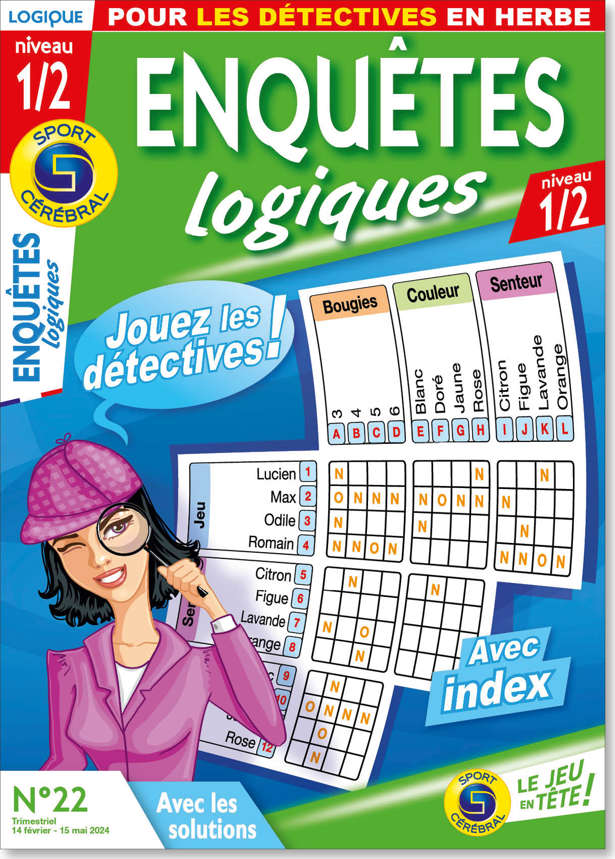 Enquêtes logiques niveau 1/2 Numéro 22