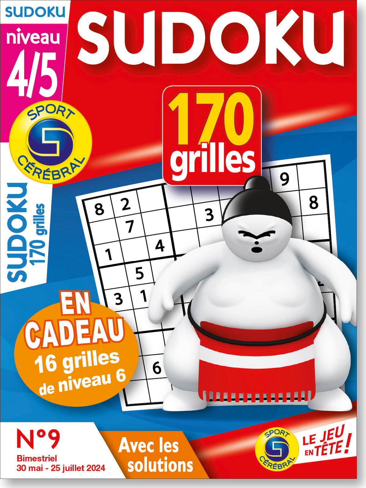 Sudoku 170 Grilles niveau 4/5 Numéro 9