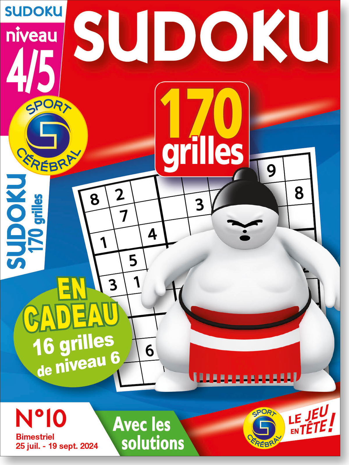 Sudoku 170 Grilles niveau 4/5 Numéro 10