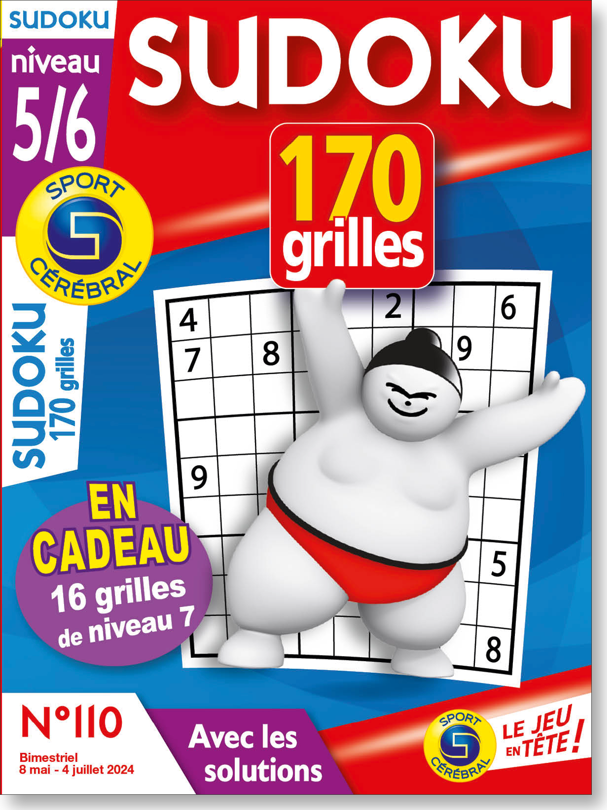 Sudoku 170 Grilles niveau 5/6 Numéro 110
