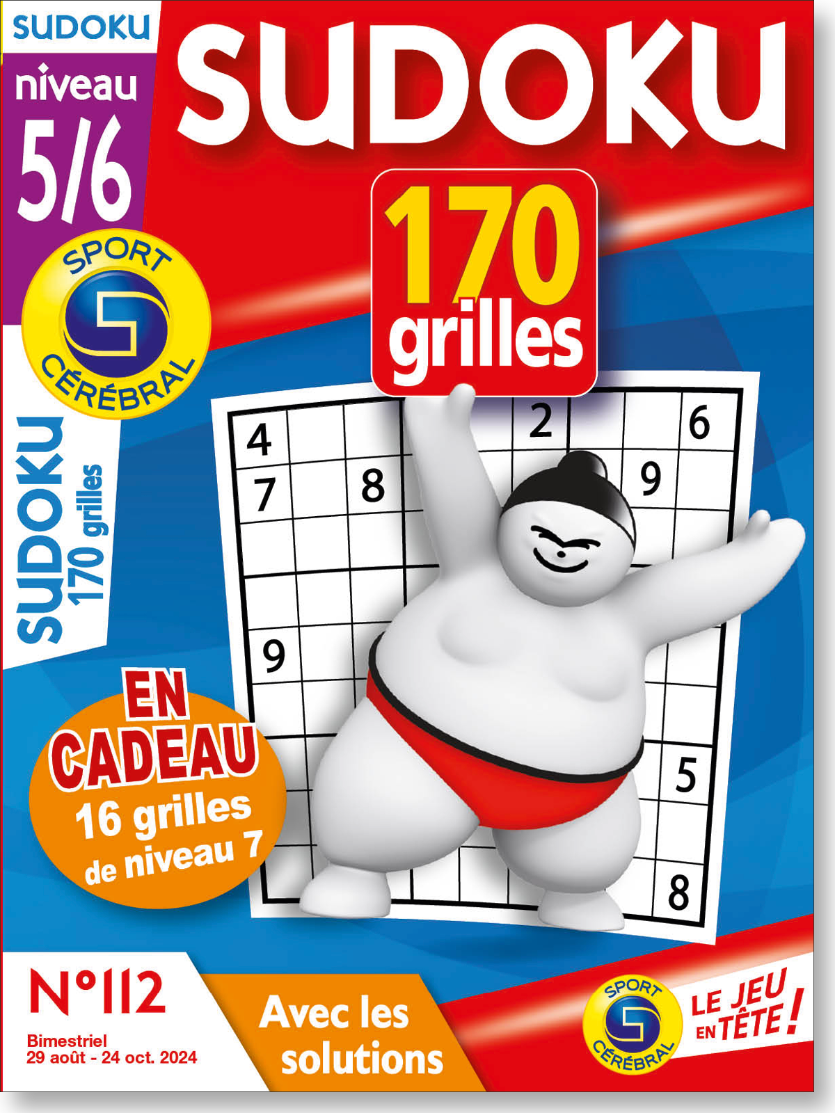 Sudoku 170 Grilles niveau 5/6 Numéro 112